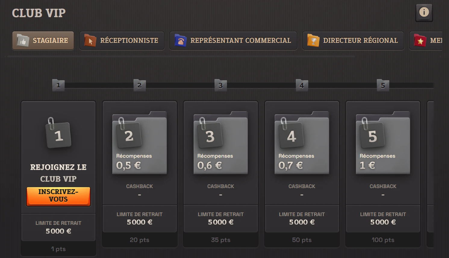 Le programme VIP de SpinBoss